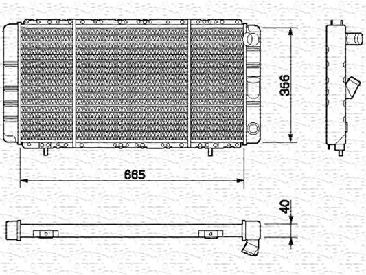 MAGNETI MARELLI Radiaator,mootorijahutus 350213626000